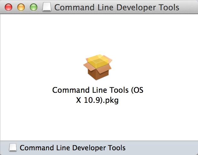 Command Line Tools(OS X 10.9).pkg