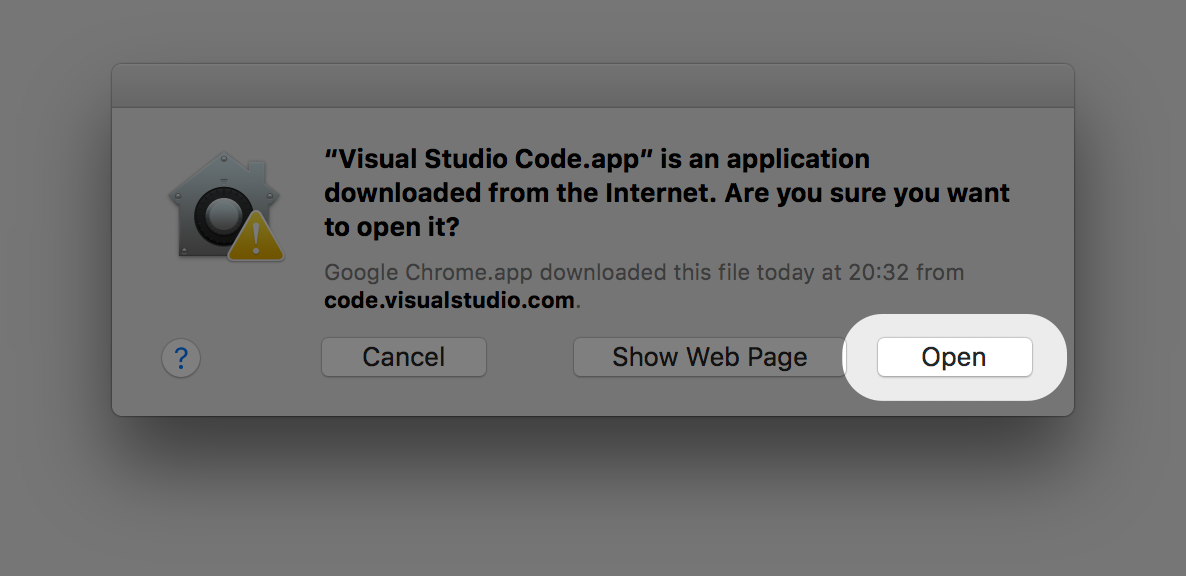 Visual Studio Code アプリ起動確認