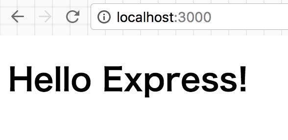 Hello Express!（EJS利用）